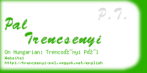 pal trencsenyi business card